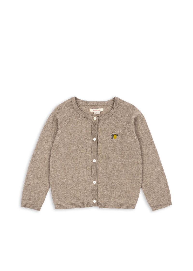 MATTOU KNIT CARDIGAN-LIGHT BROWN