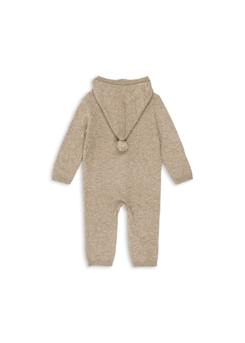 MATTOU KNIT ONESIE-LIGHT BROWN