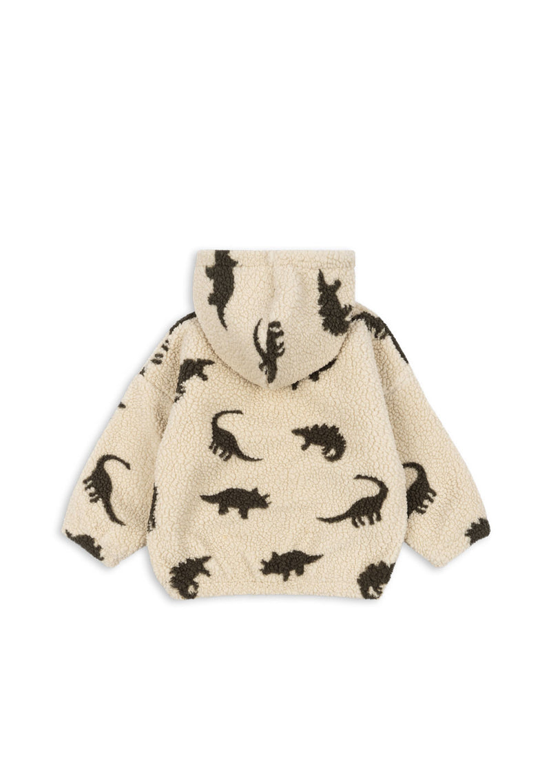 JODY TEDDY HOODIE-DINO SILHOUETTE
