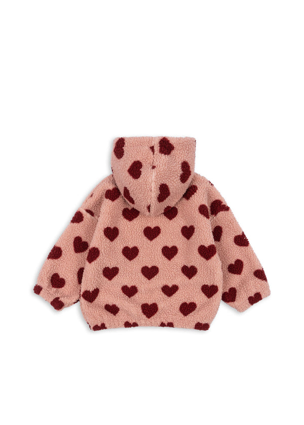 JODY TEDDY HOODIE GRS-COEUR MELLOW