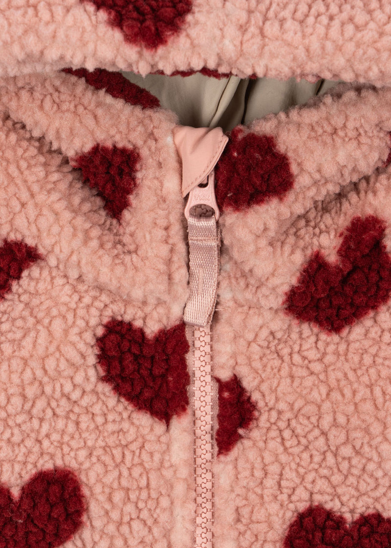 JODY TEDDY HOODIE GRS-COEUR MELLOW