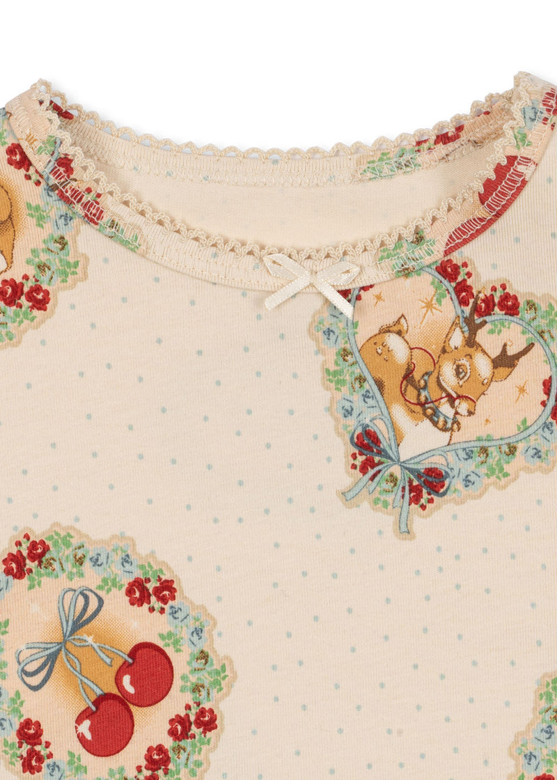 BASIC BLOUSE/PANTS SET GOTS-DEER DIARY