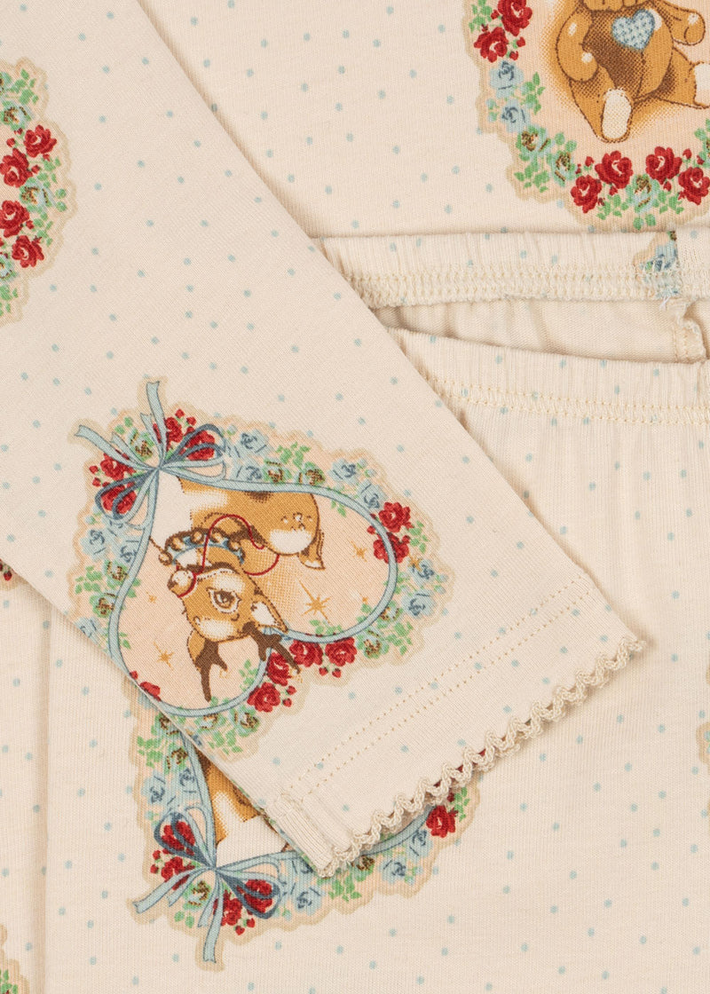 BASIC BLOUSE/PANTS SET GOTS-DEER DIARY