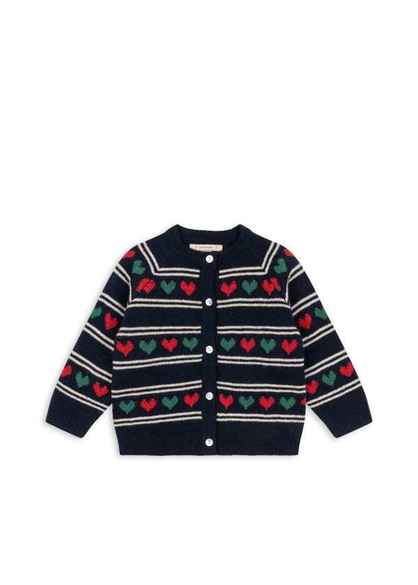 BELOU KNIT CARDIGAN-HEART