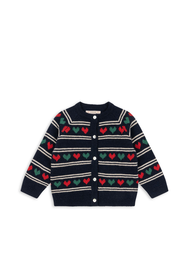 BELOU KNIT CARDIGAN-HEART