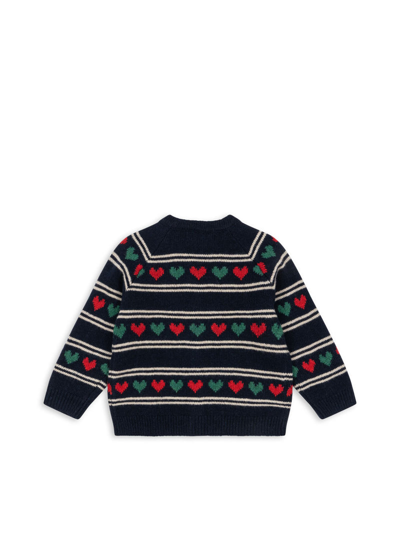 BELOU KNIT CARDIGAN-HEART