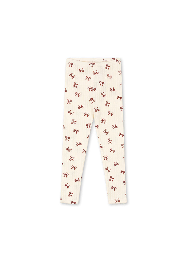 MINNIE PANTS GOTS-BOW ROUGE