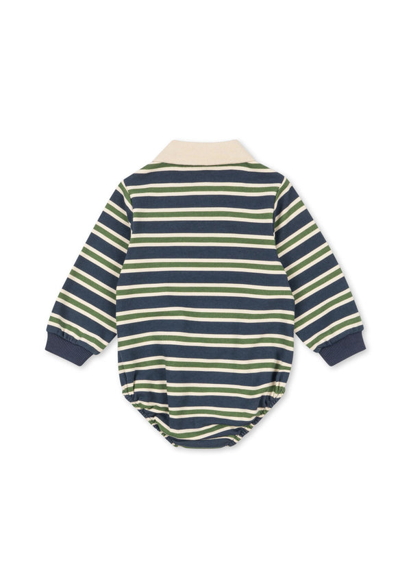 SPOTTY LS ROMPER GOTS-SPELLBOUND STRIPE