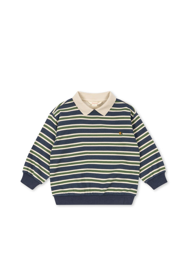 SPOTTY LS POLO GOTS-SPELLBOUND STRIPE