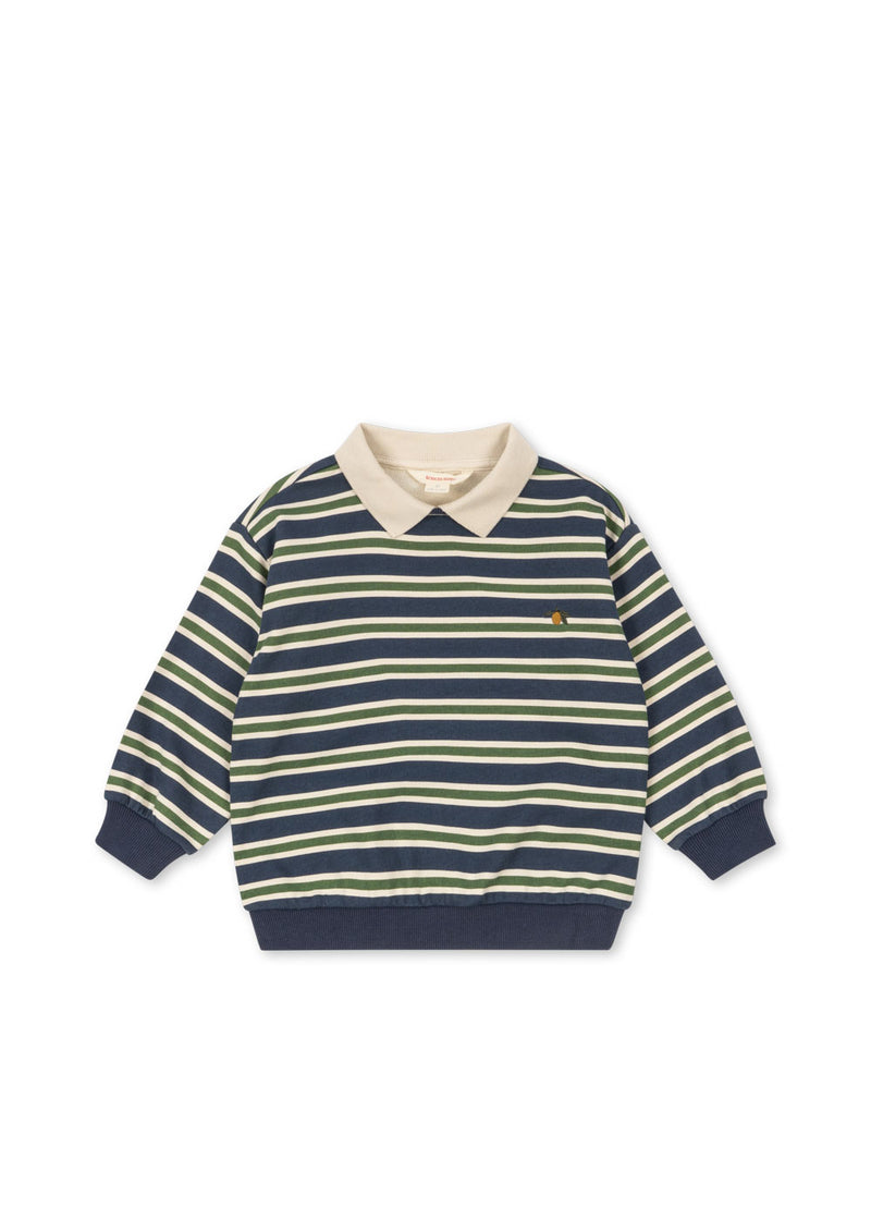 SPOTTY LS POLO GOTS-SPELLBOUND STRIPE