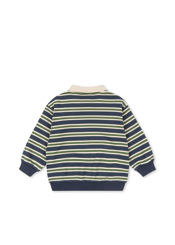 SPOTTY LS POLO GOTS-SPELLBOUND STRIPE