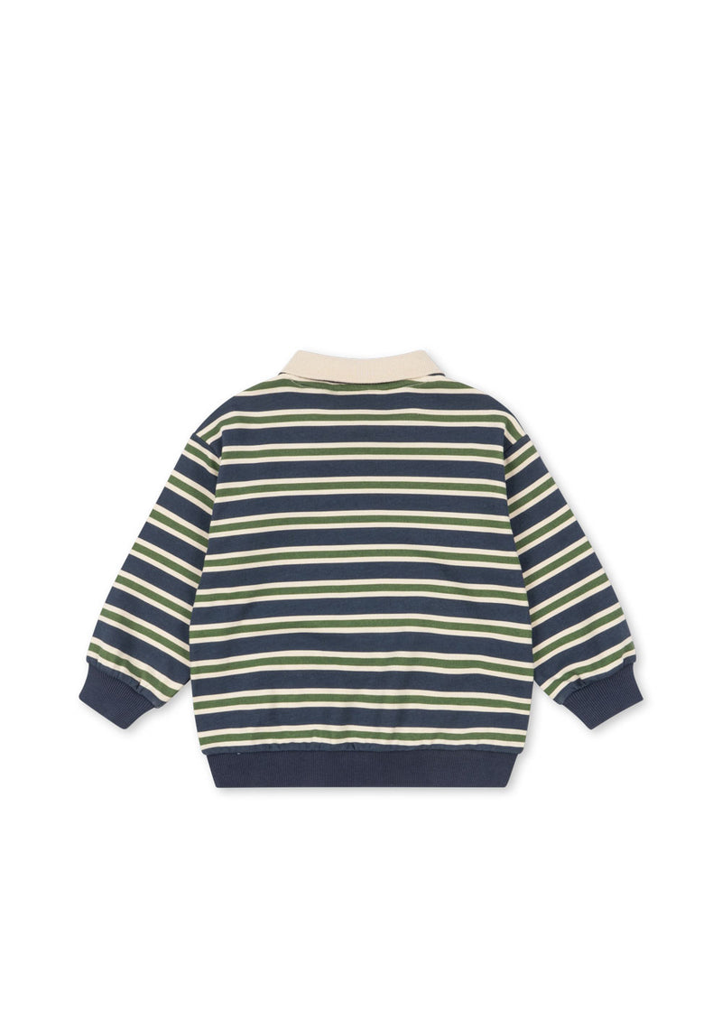 SPOTTY LS POLO GOTS-SPELLBOUND STRIPE