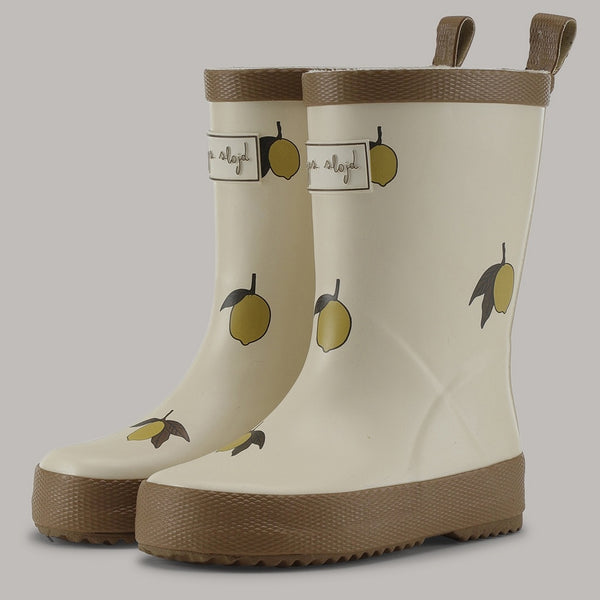 Konges Sloejd VALKEN RUBBER BOOTS PRINT 水鞋靴子-LEMON