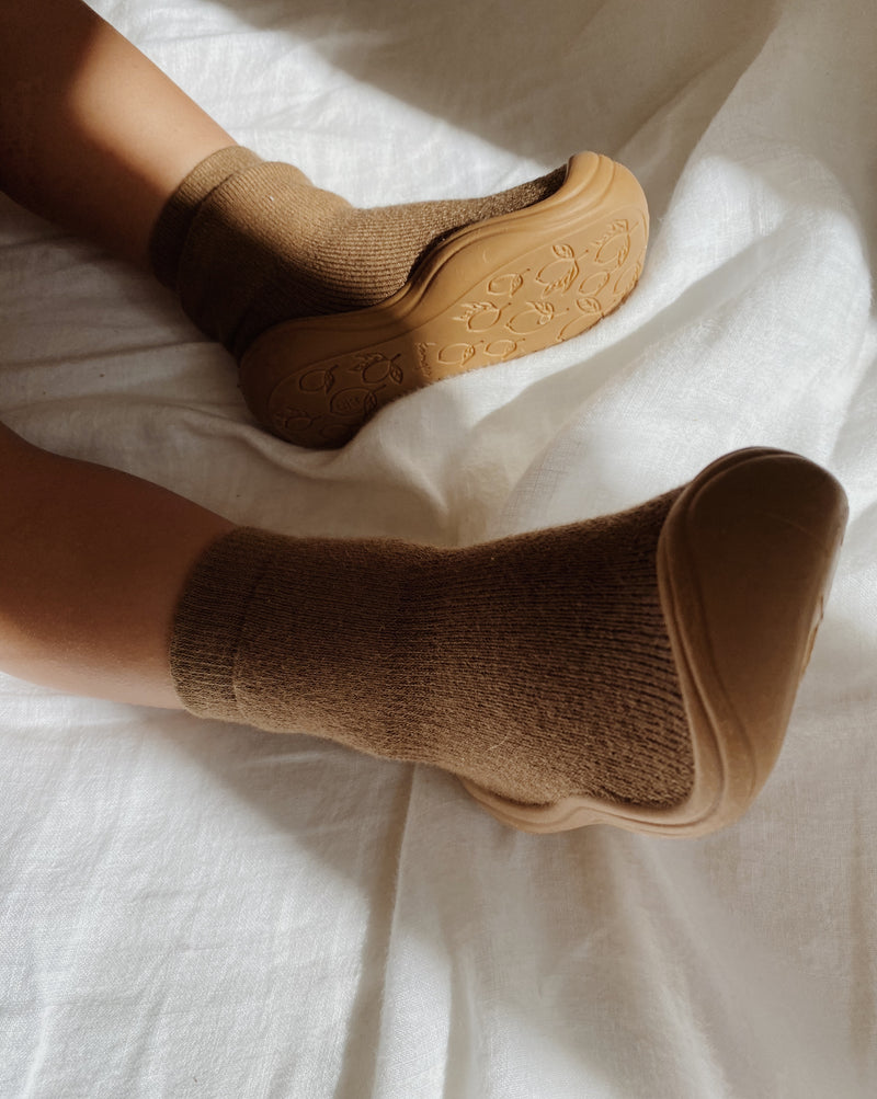 Konges Sloejd SOCK SLIPPERS 襪子鞋-WALNUT