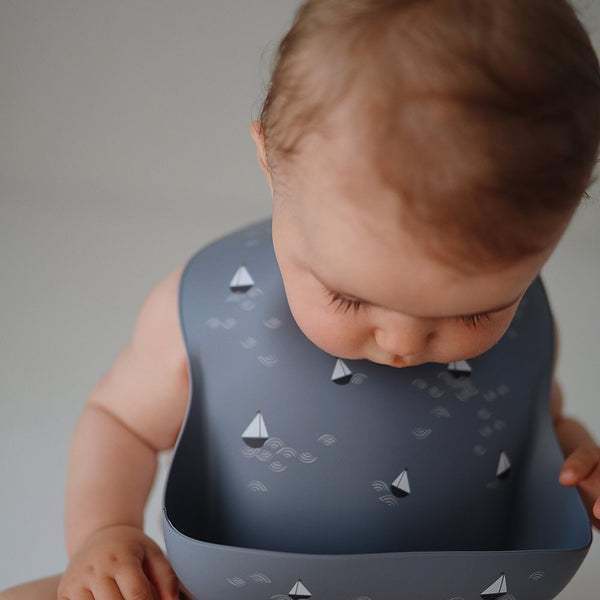 Silicone Bib 餐兜  (Boats)