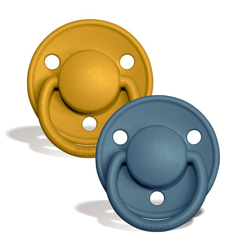 Bibs De Lux 2 Pack Mustard & Petrol - 矽膠奶嘴 Silicone