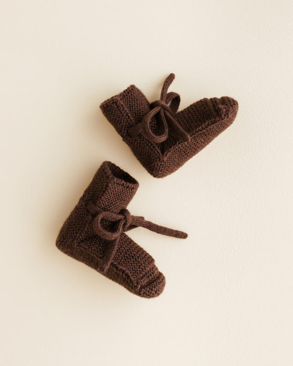 Booties 羊毛靴子-Dark Brown