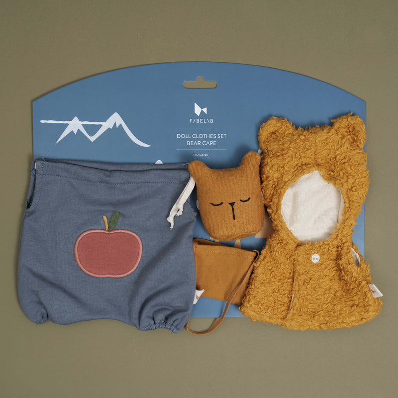 Doll Clothes set -娃娃服裝 Bear cape