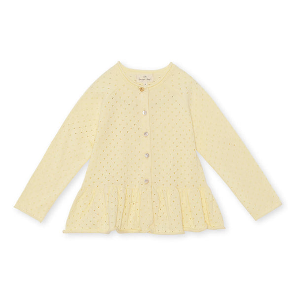 CYPRES FRILL CARDIGAN 外套- LEMON ICING