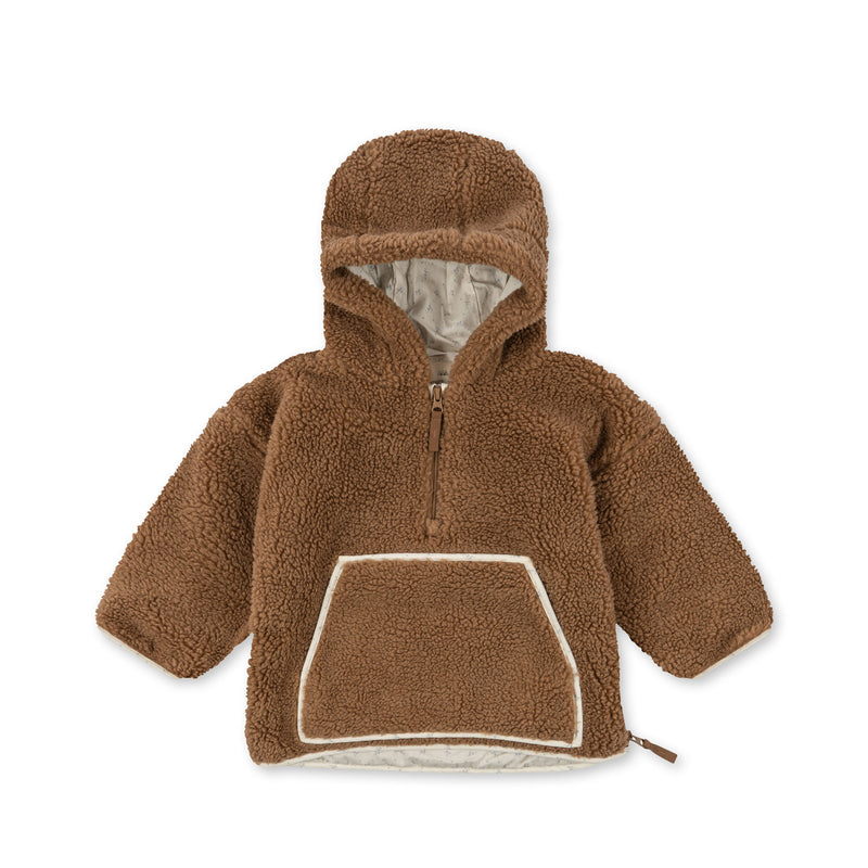 GRIZZ TEDDY PONCHO-TOBBACO BROWN