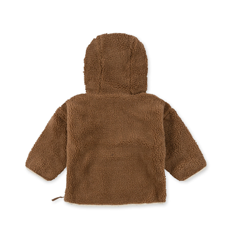 GRIZZ TEDDY PONCHO-TOBBACO BROWN