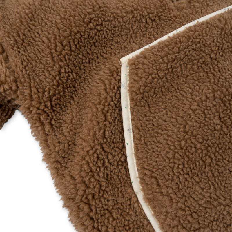 GRIZZ TEDDY PONCHO-TOBBACO BROWN