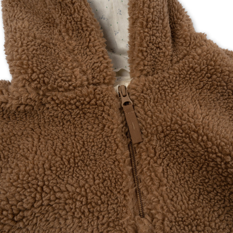 GRIZZ TEDDY PONCHO-TOBBACO BROWN