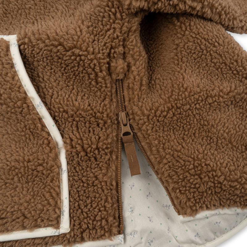 GRIZZ TEDDY PONCHO-TOBBACO BROWN