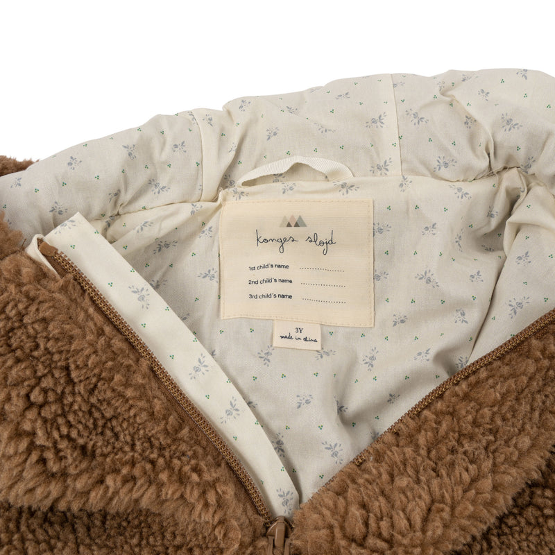 GRIZZ TEDDY PONCHO-TOBBACO BROWN