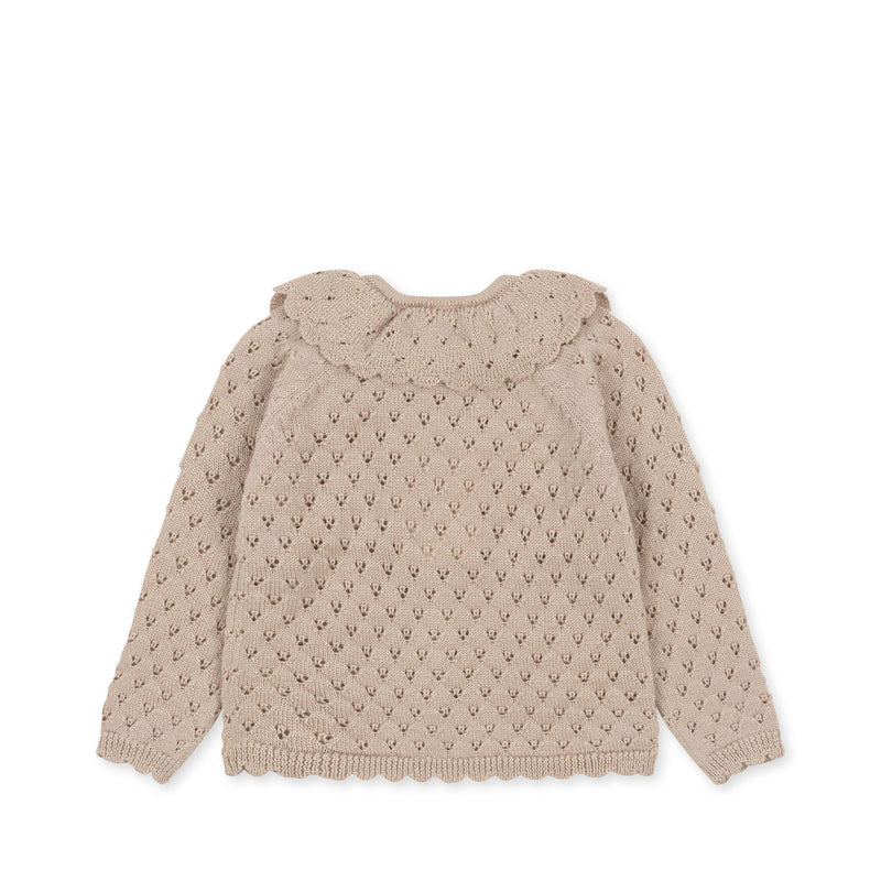 HOLIDAY CARDIGAN-PEACH DUST
