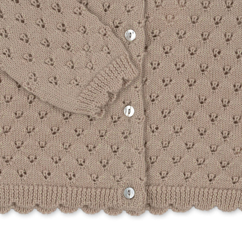 HOLIDAY CARDIGAN-PEACH DUST