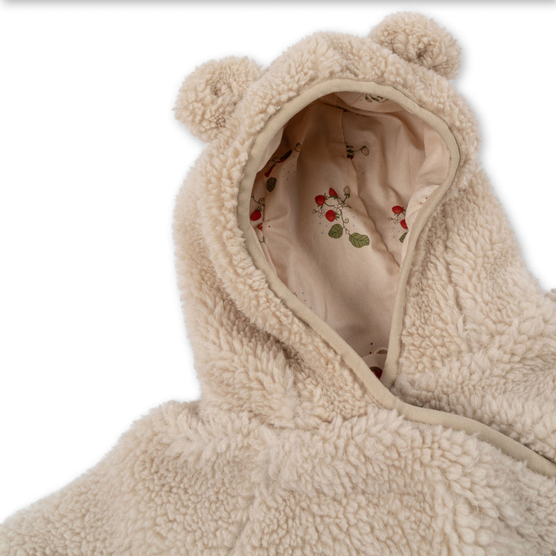 GRIZZ TEDDY ONESIE-CREAM OFF WHITE