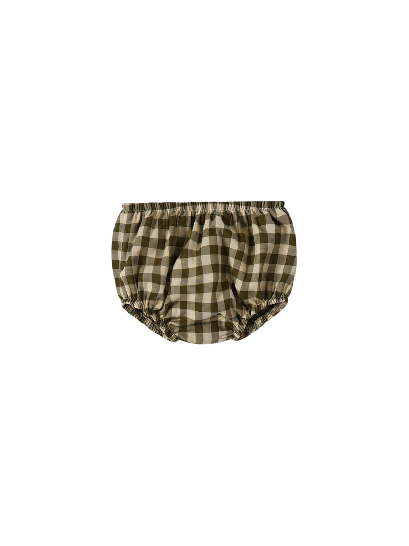 Olive Gingham Shortie