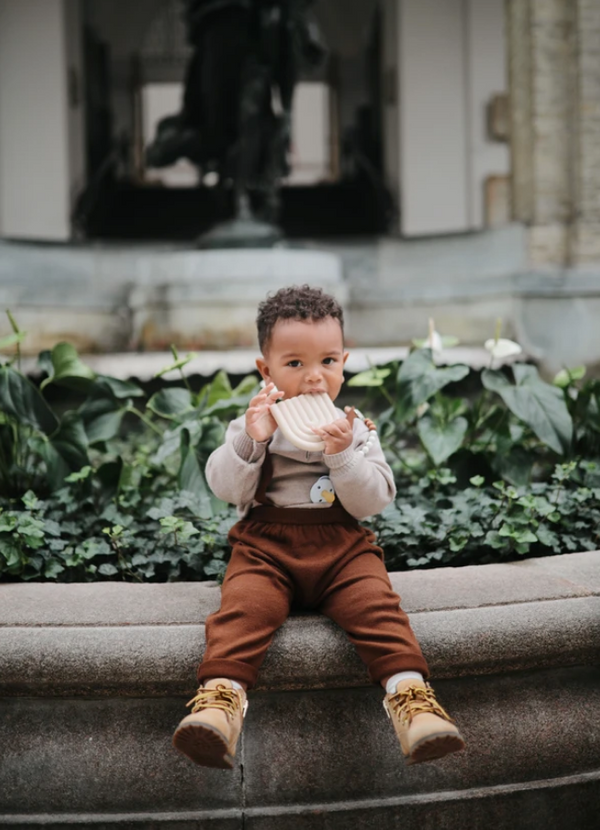Mushie Teether Bear 牙膠 (Dried Thyme)