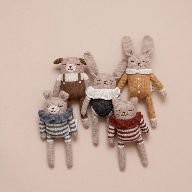 Bunny soft toy 小兔-羊鴕毛公仔 black bodysuit