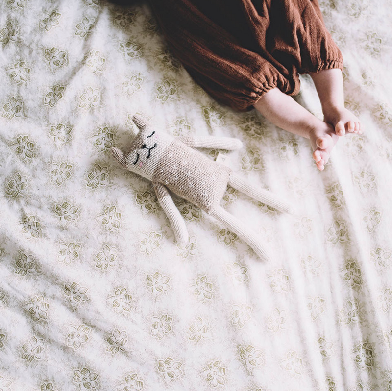 Fawn soft toy 小鹿-羊鴕毛公仔 sand with white patches