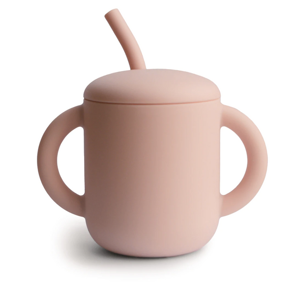 Silicone Training Cup 吸管水杯 (Blush)