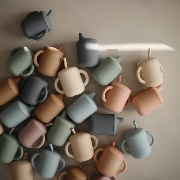 Silicone Training Cup 吸管水杯 (Blush)
