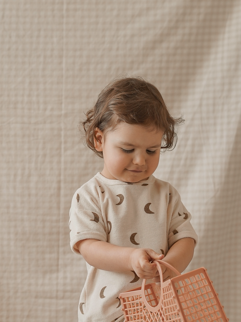 Gold Midnight Terry Beach Romper