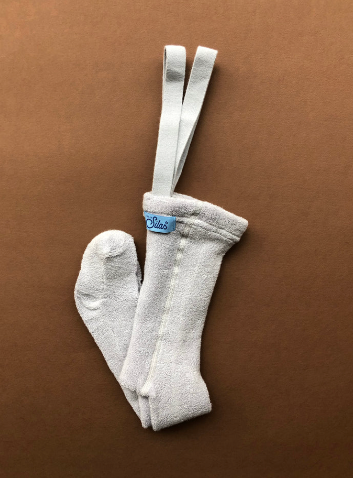Teddy Pearl Grey Footed-(加厚) 包腳
