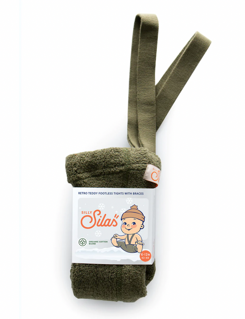 Teddy Olive Footless-(加厚) 不包腳