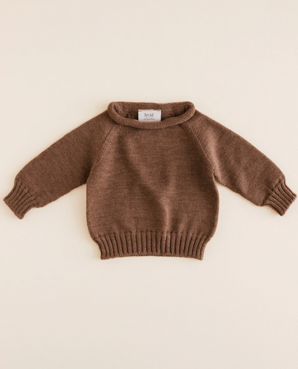 Sweater georgette Mocha-100% 羊毛上衣