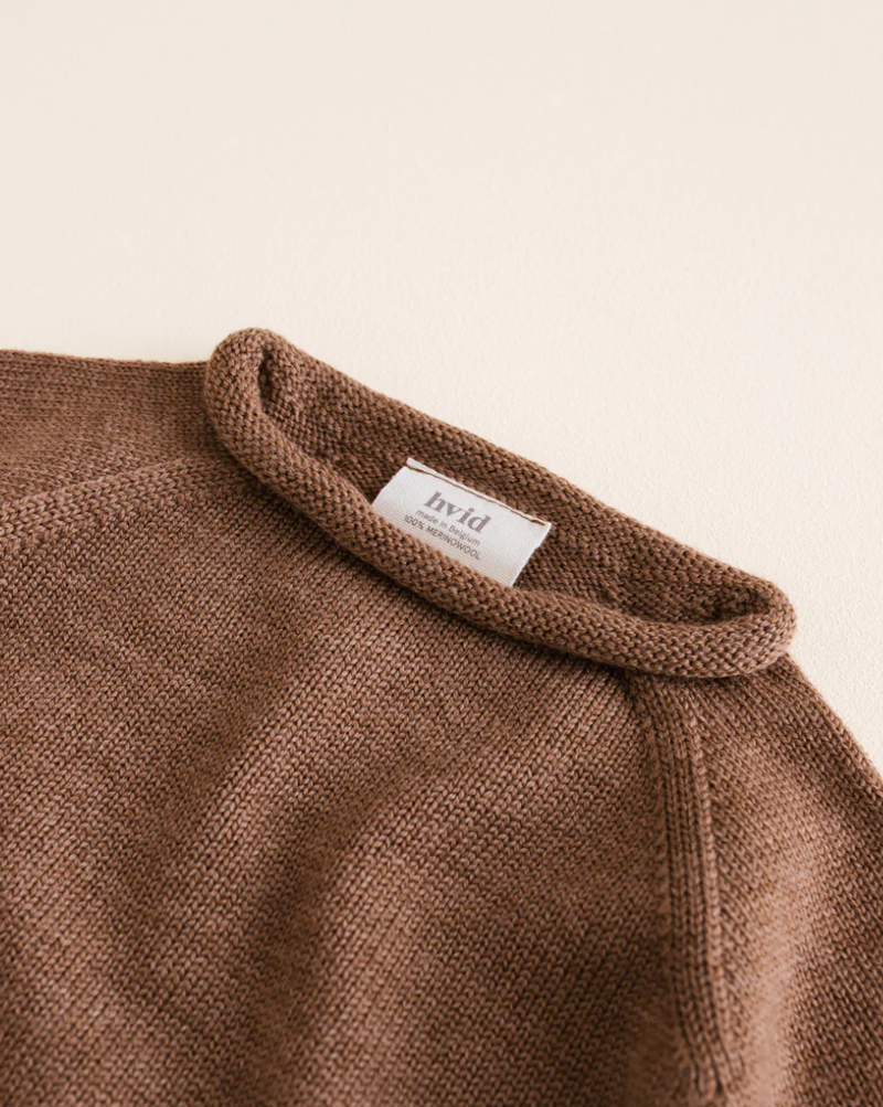 Sweater georgette Mocha-100% 羊毛上衣