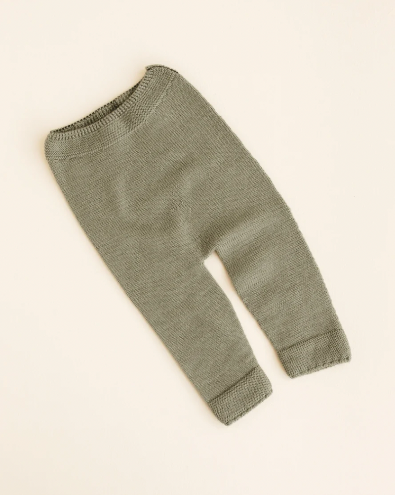 Pants Guido artichoke-100% 羊毛褲