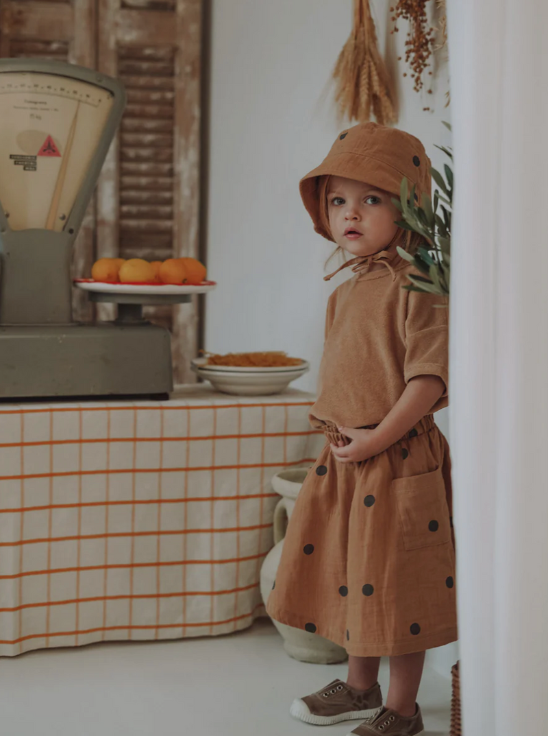 Gold Dots Bucket Sun Hat