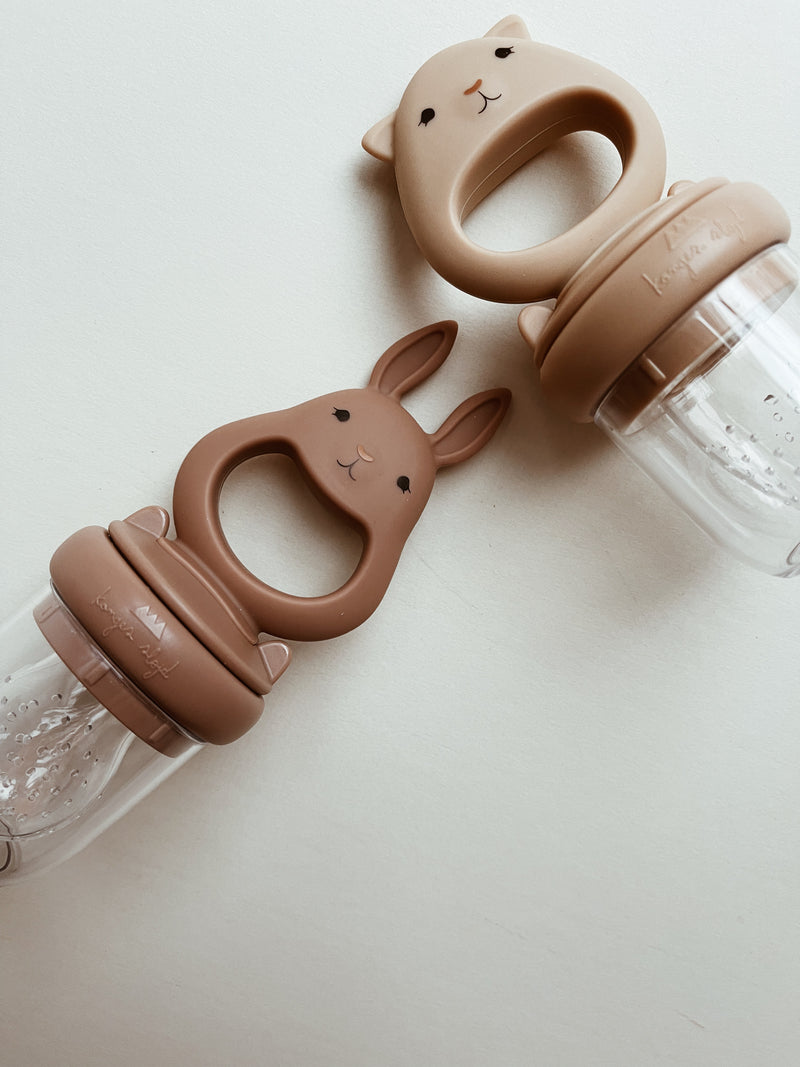 SILICONE FRUIT FEEDING PACIFIER BUNNY-咬咬樂 BARK/SHELL