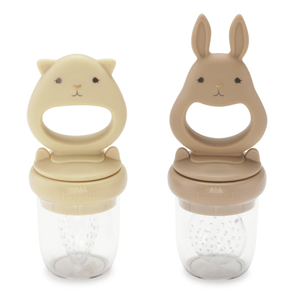 SILICONE FRUIT FEEDING PACIFIER BUNNY-咬咬樂 BARK/SHELL